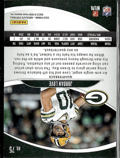 2025 Panini Absolute #75 Jordan Love Retail