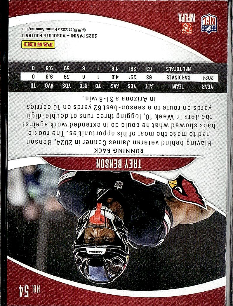 2025 Panini Absolute #54 Trey Benson Retail