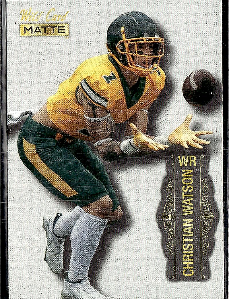 2022 Wild Card Matte #MB-17 Christian Watson White