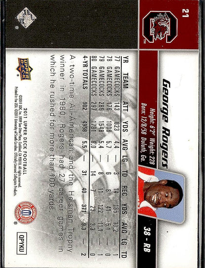 2011 Upper Deck #21 George Rogers