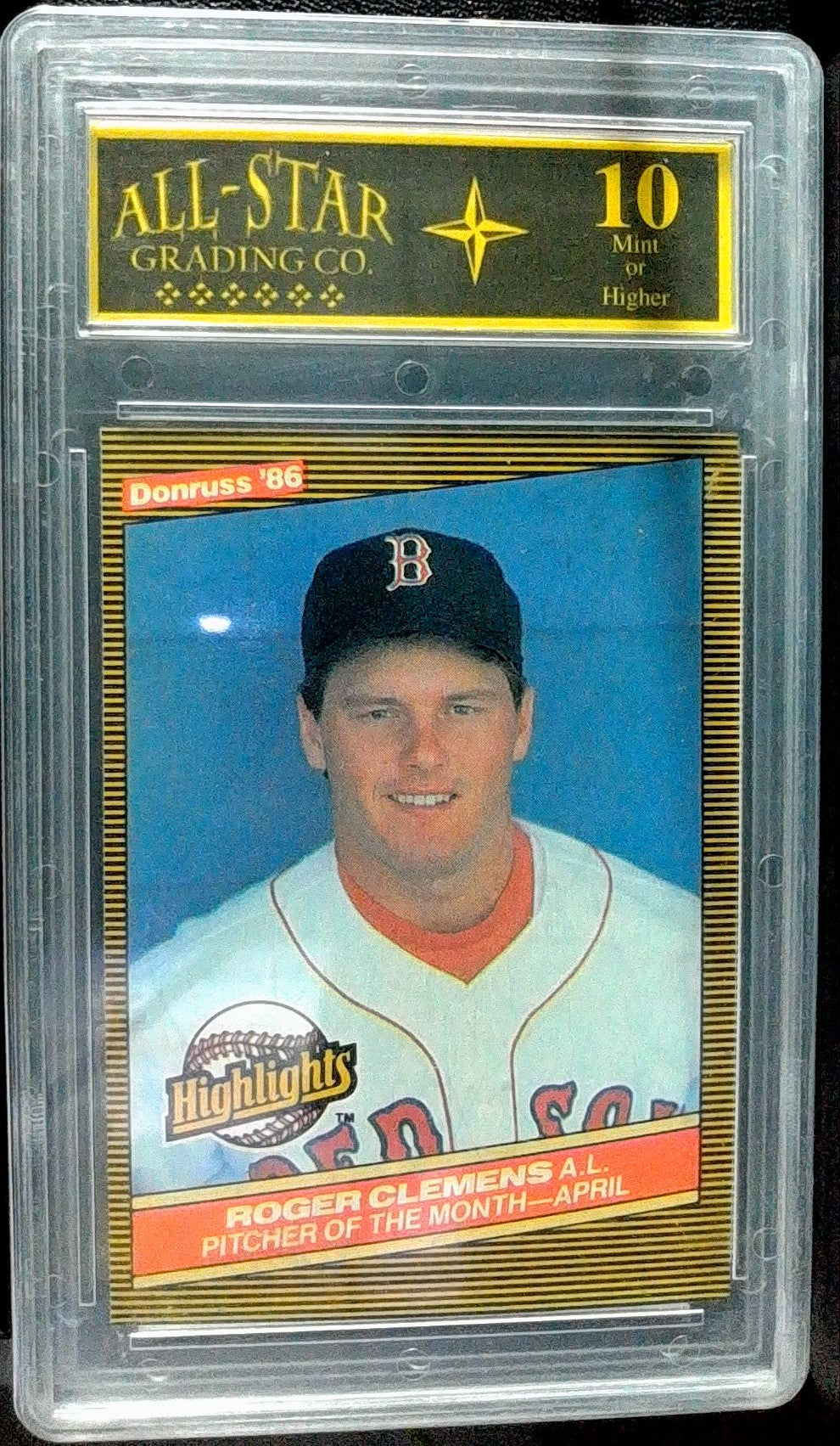 1986 Donruss Highlights #6 Roger Clemens Other 10