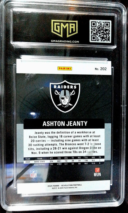 2025 Panini Revolution #202 Ashton Jeanty Red Astro GMA 10