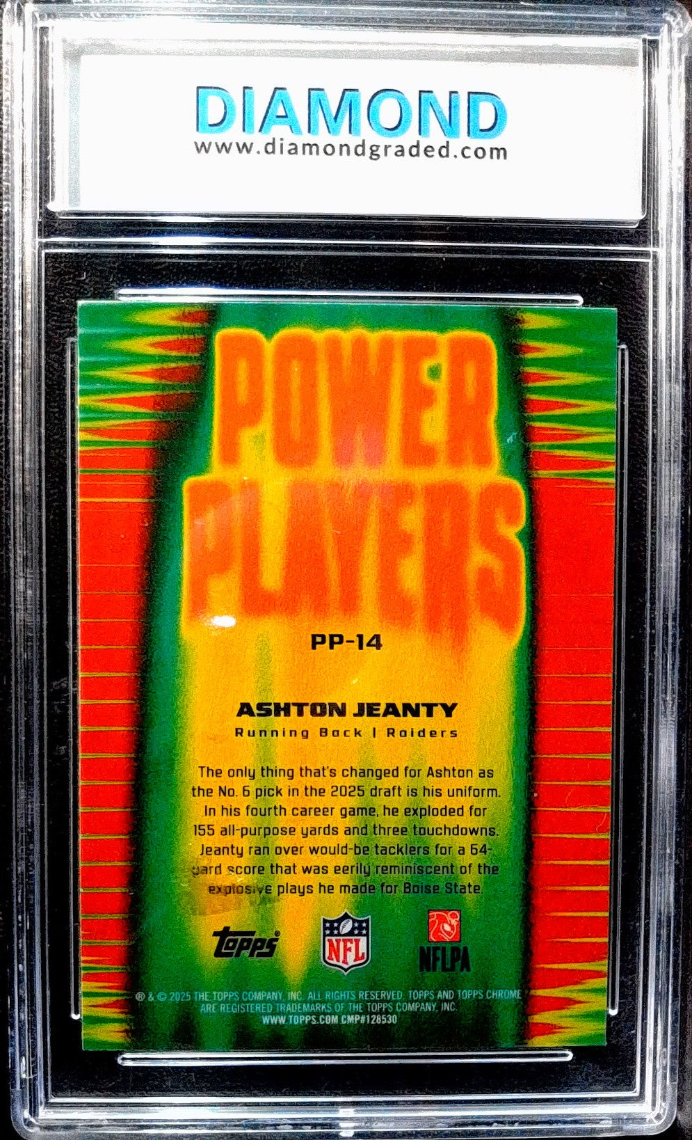 2025 Topps Chrome #PP-14 Ashton Jeanty Power Players Other 9