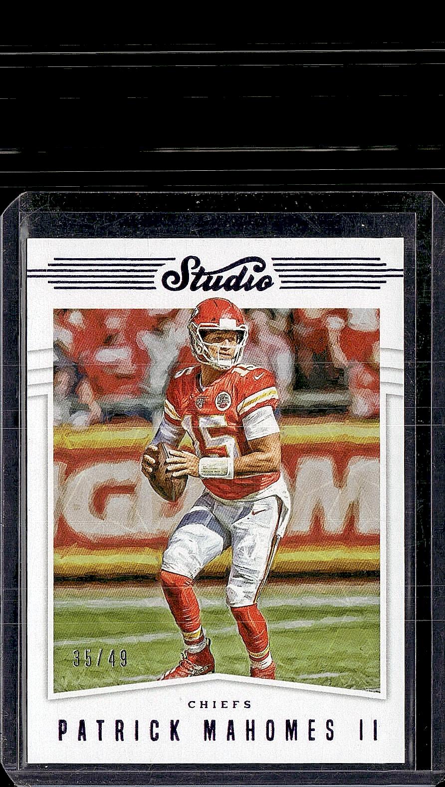 2019 Panini Chronicles #S18 Patrick Mahomes II Studio Purple #/49