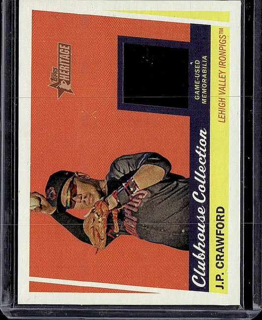 2016 Topps Heritage Minor League  J.P. Crawford Clubhouse Collection Relics