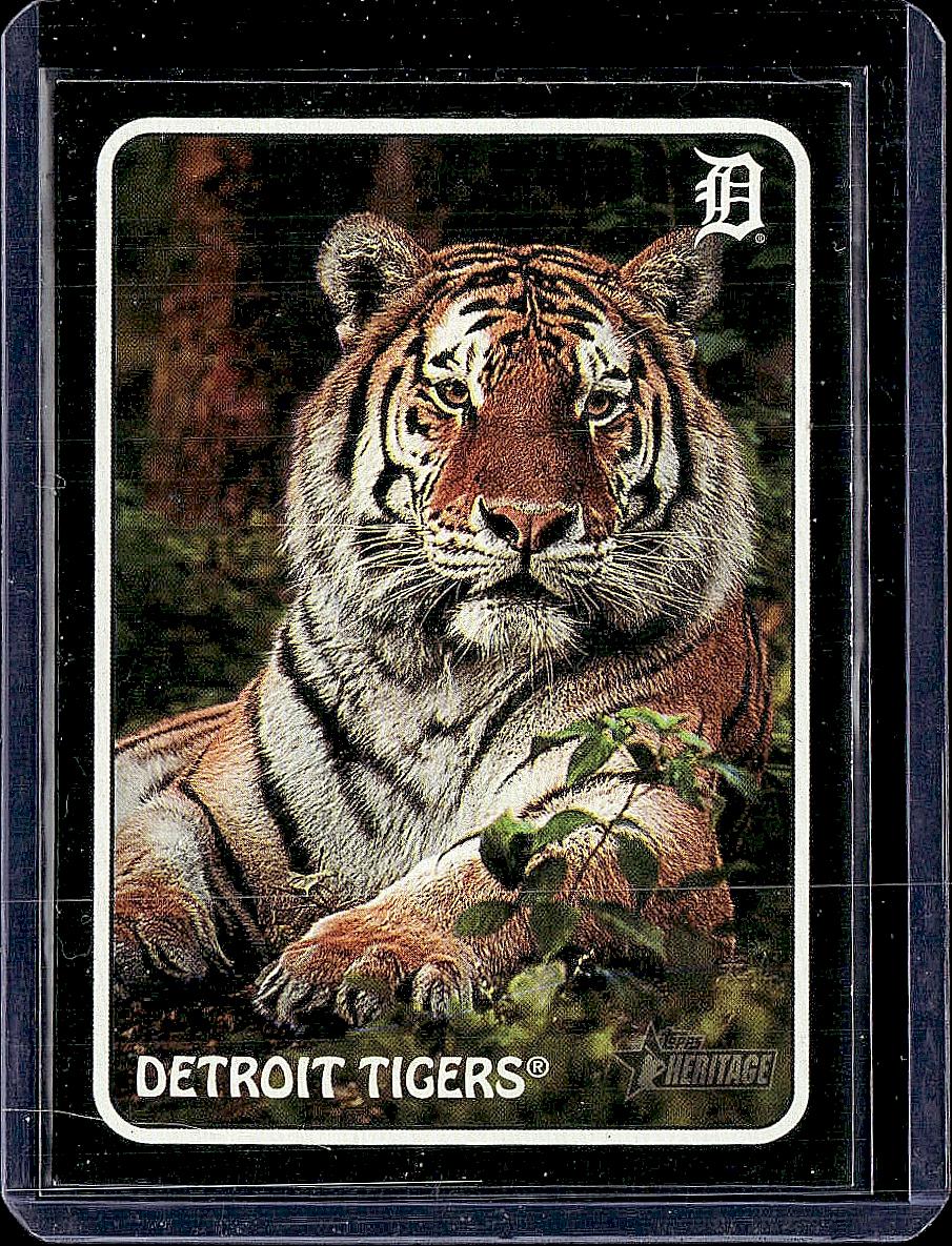 2024 Topps Heritage #75Z-1 Detroit Tigers 1975 Topps Zoo's Who Stick-Ons