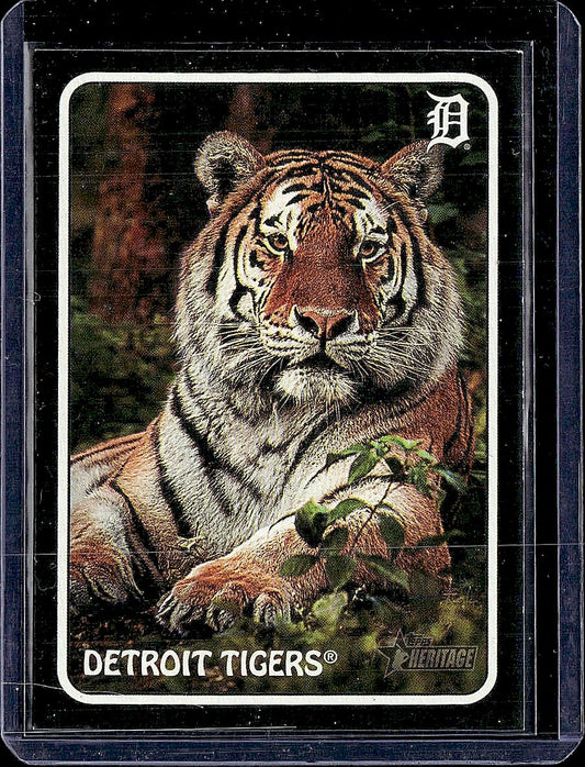 2024 Topps Heritage #75Z-1 Detroit Tigers 1975 Topps Zoo's Who Stick-Ons