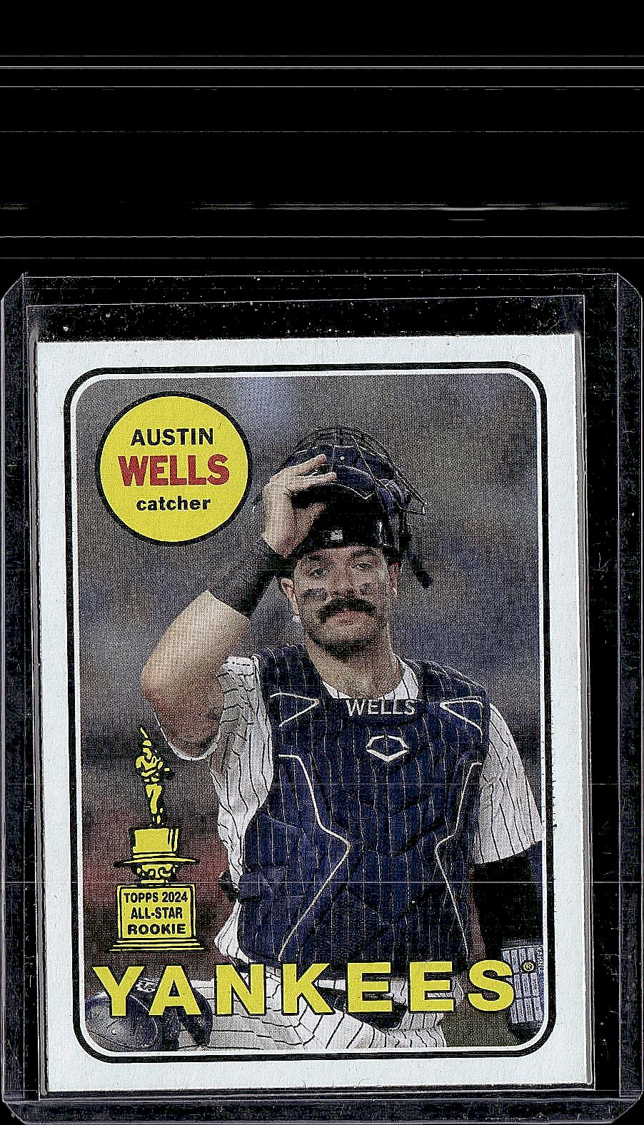 2025 Topps Heritage #H25-18 Austin Wells Heritage 25th Anniversary