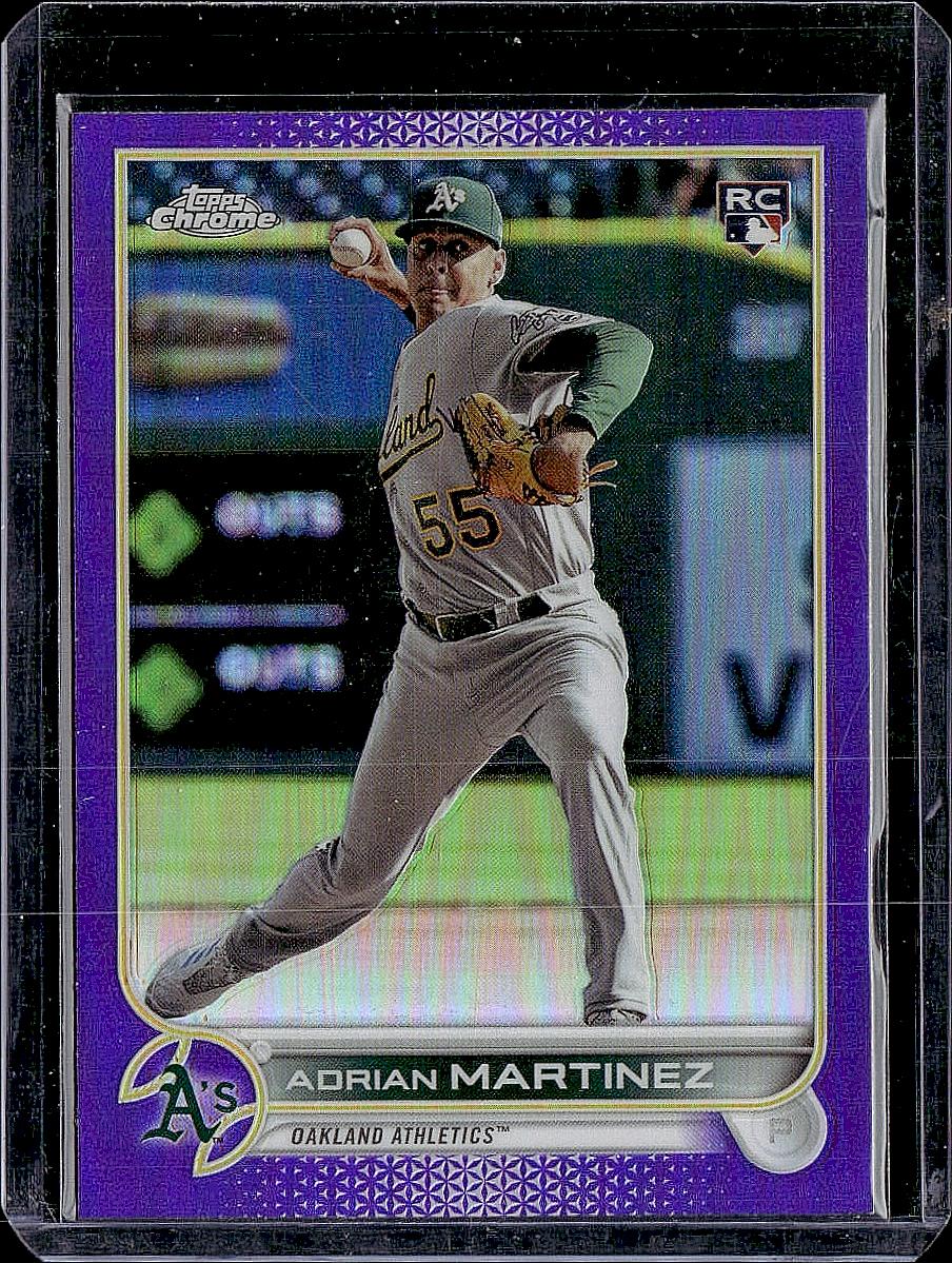 2022 Topps Chrome Update #USC99 Adrian Martinez Purple Refractor