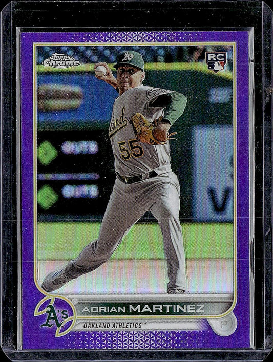 2022 Topps Chrome Update #USC99 Adrian Martinez Purple Refractor