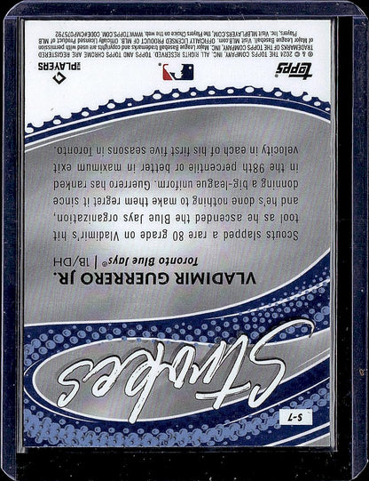 2024 Topps Chrome #S-7 Vladimir Guerrero Jr. Strokes