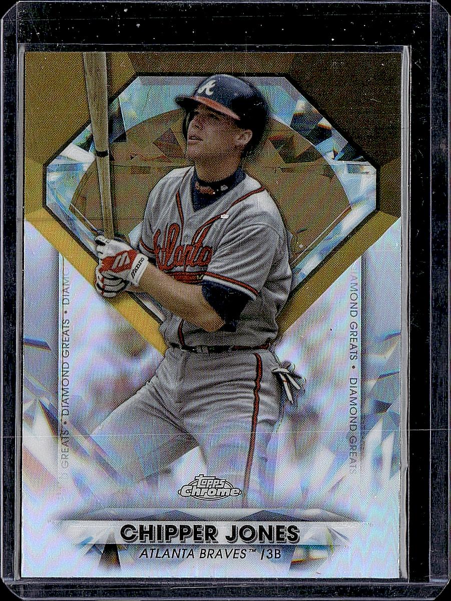 2022 Topps Chrome Update #DGC-27 Chipper Jones Diamond Greats Die Cuts