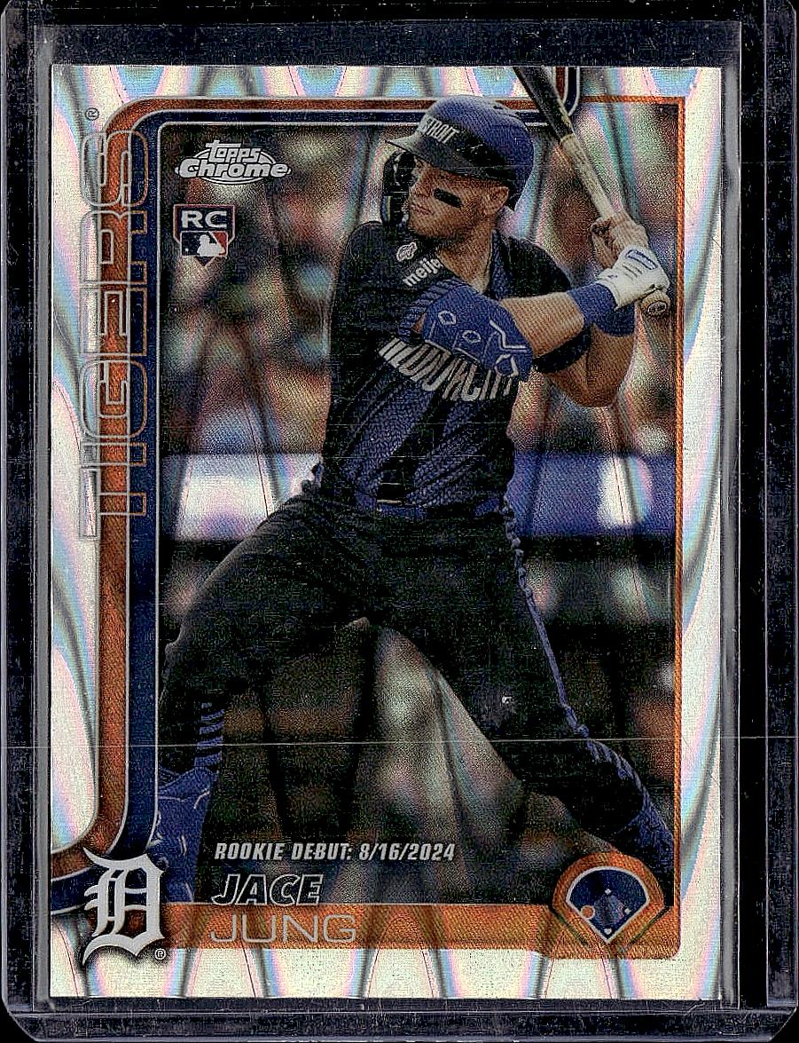 2025 Topps Chrome Update #USC121 Jace Jung RayWave Refractor