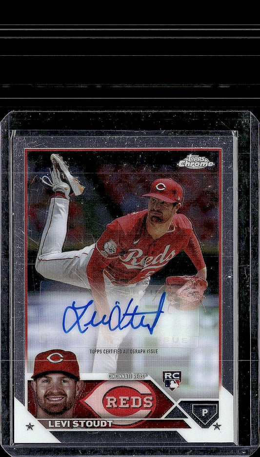 2023 Topps Chrome Update #AC-LS Levi Stoudt Autographs