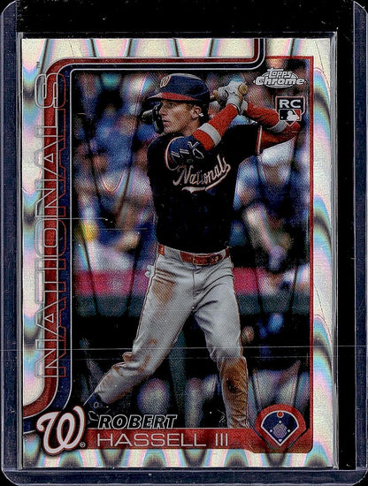 2025 Topps Chrome Update #USC154 Robert Hassell III RayWave Refractor