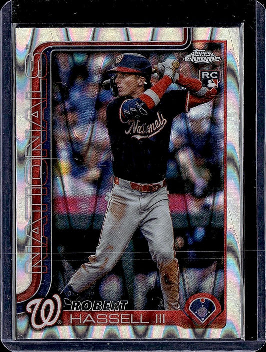 2025 Topps Chrome Update #USC154 Robert Hassell III RayWave Refractor