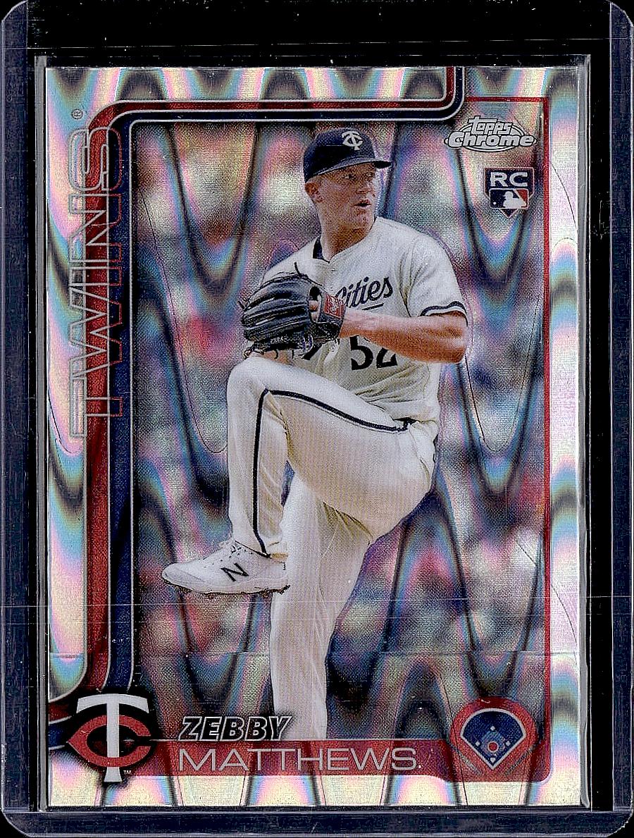 2025 Topps Chrome #277 Zebby Matthews RayWave Refractors