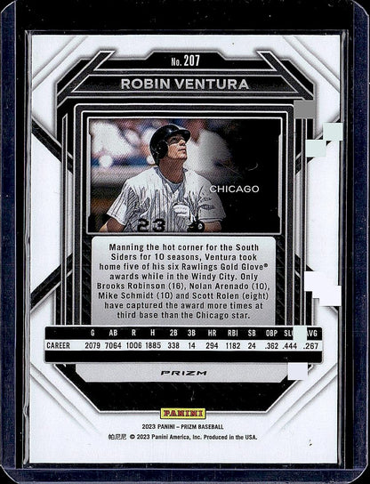 2023 Panini Prizm #207 Robin Ventura Blue Ice Prizms