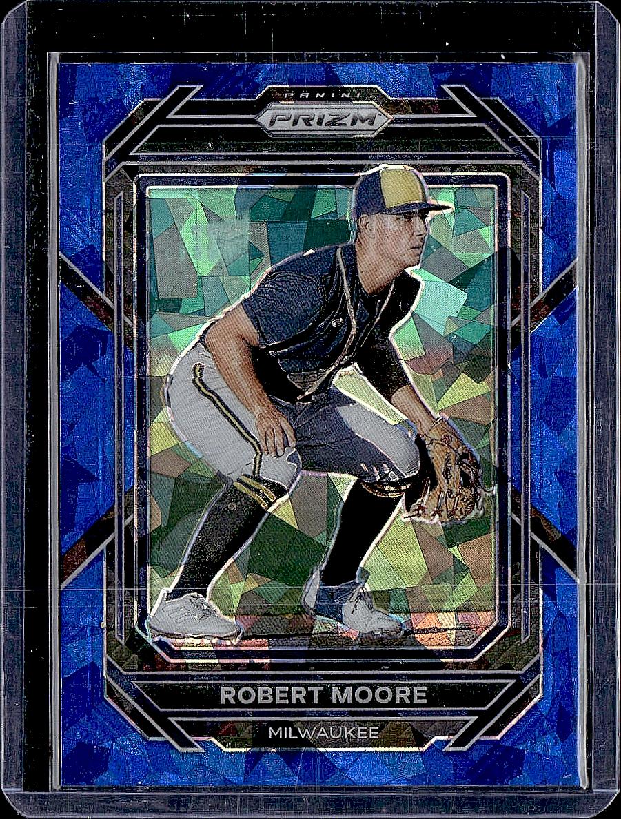 2023 Panini Prizm #109 Robert Moore Blue Ice Prizms