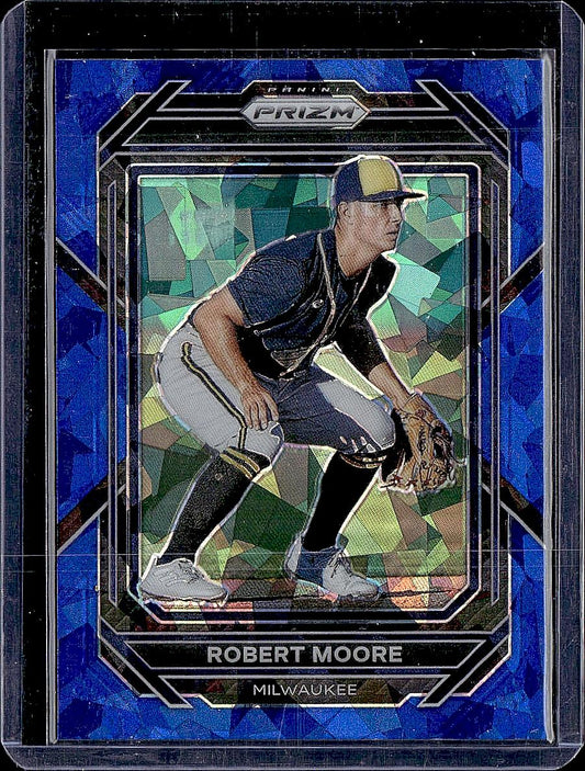 2023 Panini Prizm #109 Robert Moore Blue Ice Prizms