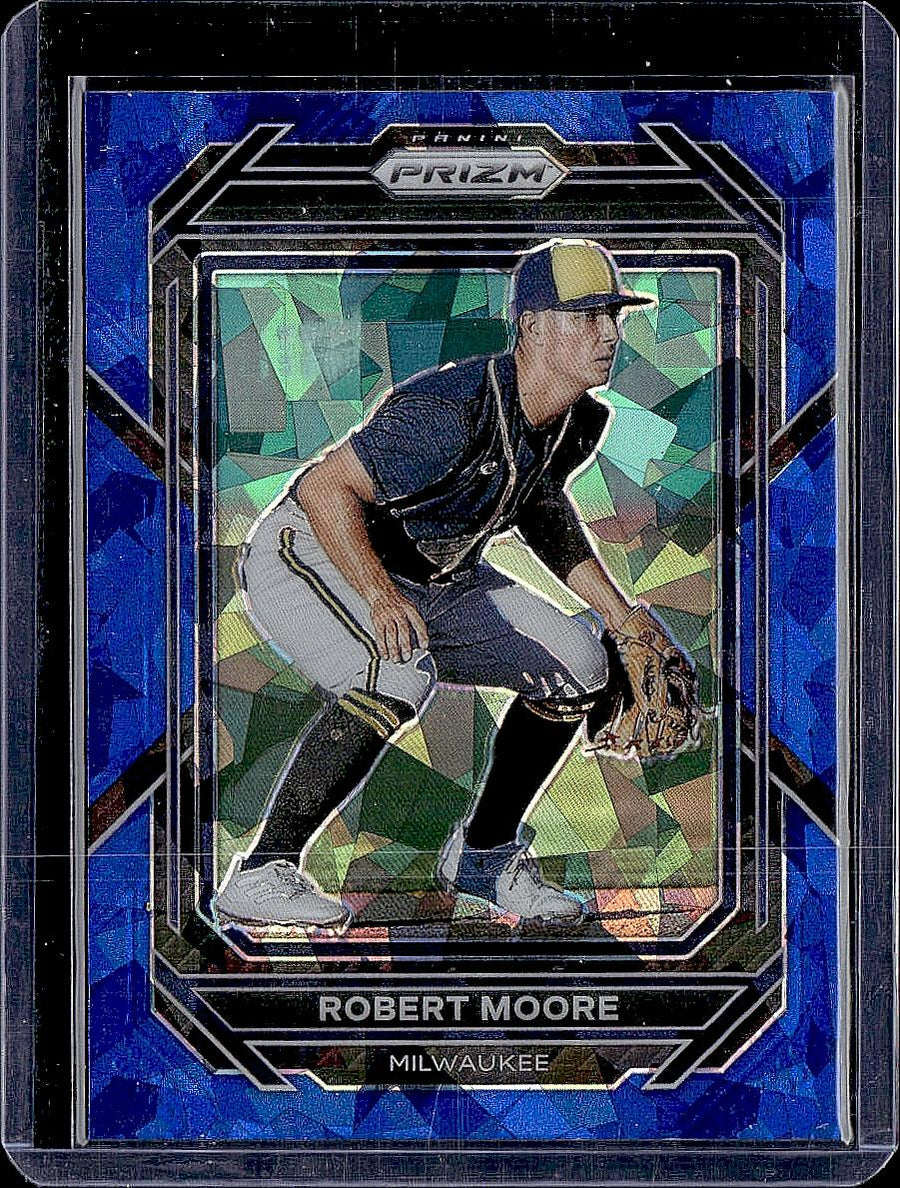 2023 Panini Prizm #109 Robert Moore Blue Ice Prizms