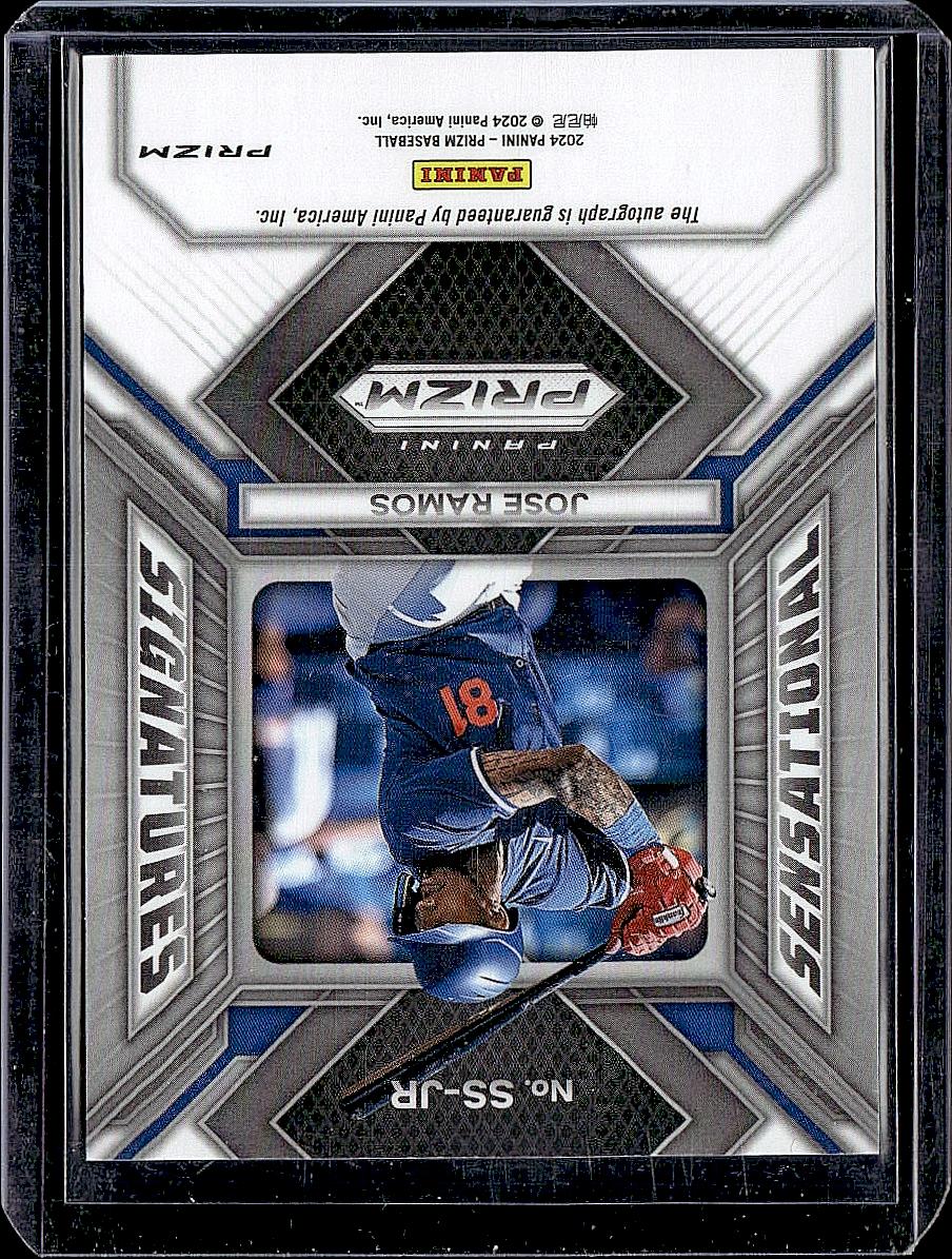 2024 Panini Prizm #SS-JR Jose Ramos Sensational Signatures Green Prizms