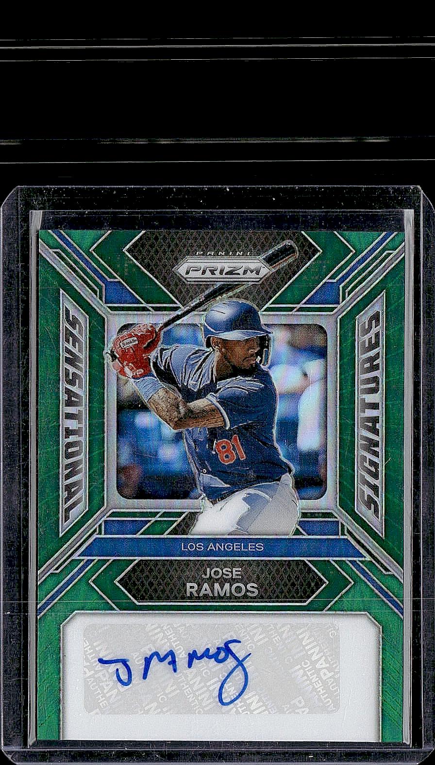 2024 Panini Prizm #SS-JR Jose Ramos Sensational Signatures Green Prizms