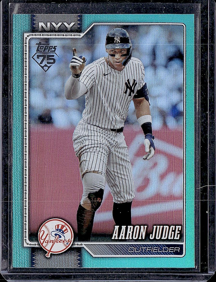 2026 Topps #1 Aaron Judge Aqua Rainbow Foil