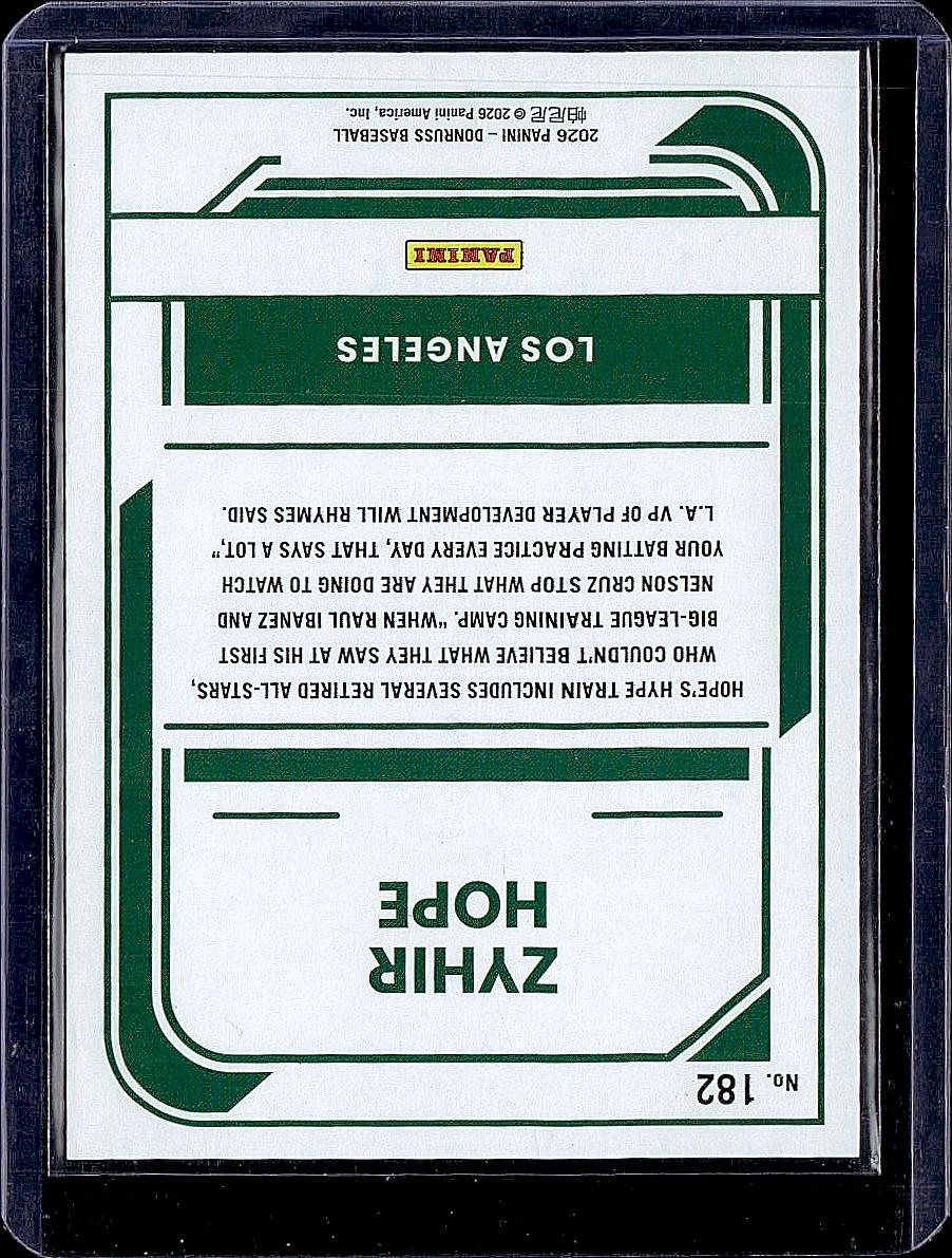 2026 Donruss #182 Zyhir Hope Rockets
