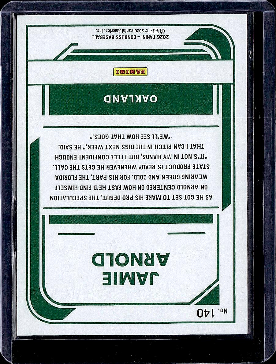 2026 Donruss #140 Jamie Arnold Rockets