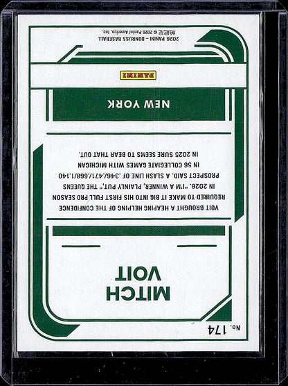 2026 Donruss #174 Mitch Voit Liberty