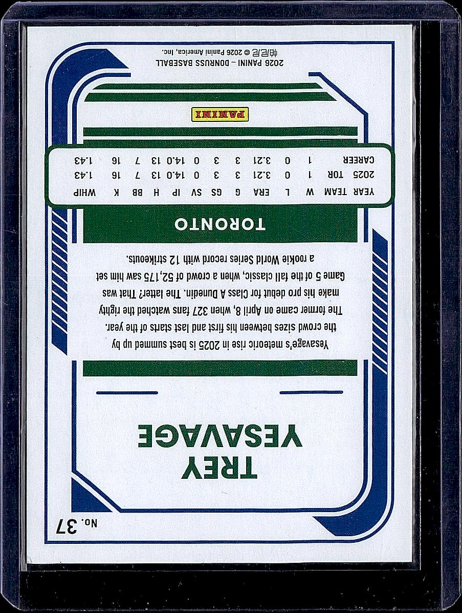 2026 Donruss #37 Trey Yesavage Liberty