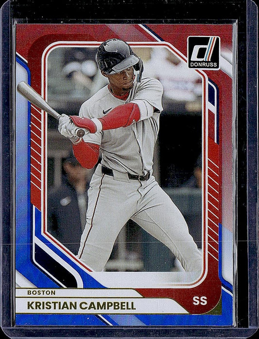 2026 Donruss #89 Kristian Campbell Red and Blue