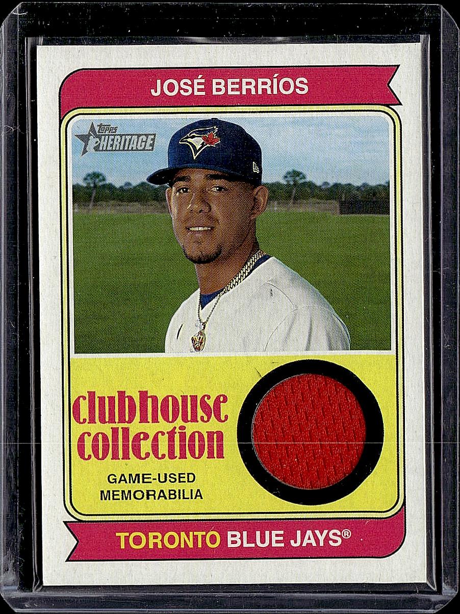 2023 Topps Heritage #CCR-JB Jose Berrios Clubhouse Collection Relics High Number