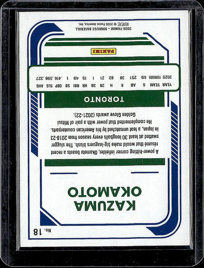 2026 Donruss #18 Kazuma Okamoto Red and Blue