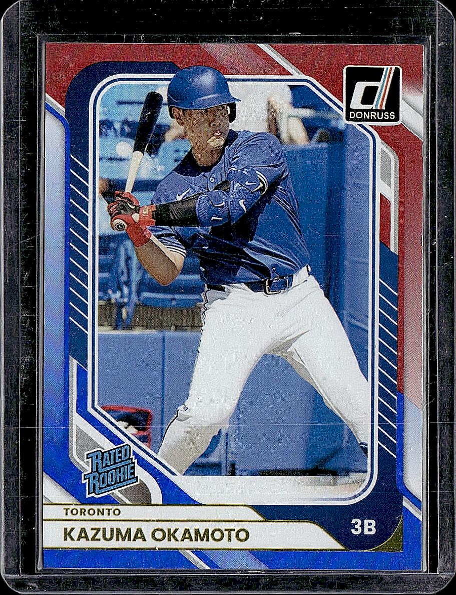 2026 Donruss #18 Kazuma Okamoto Red and Blue