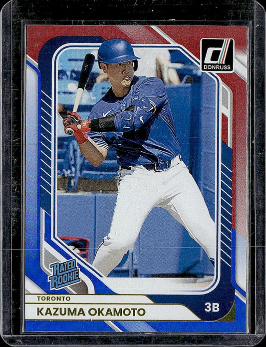 2026 Donruss #18 Kazuma Okamoto Red and Blue