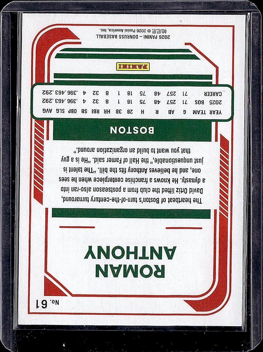 2026 Donruss #61 Roman Anthony Liberty