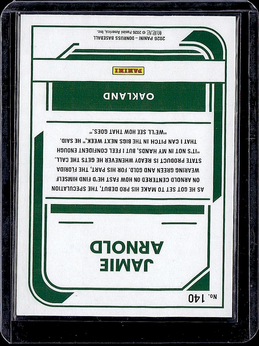 2026 Donruss #140 Jamie Arnold Liberty