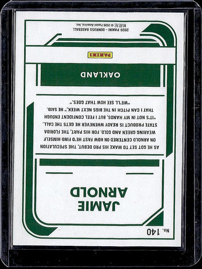 2026 Donruss #140 Jamie Arnold Liberty
