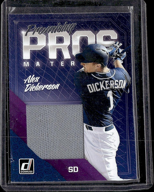 2018 Donruss #PPM-AD Alex Dickerson Promising Pros Materials