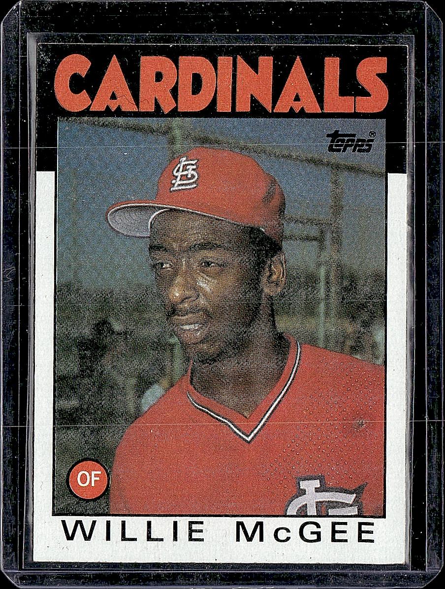 1986 Topps #580 Willie McGee