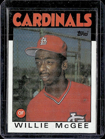 1986 Topps #580 Willie McGee
