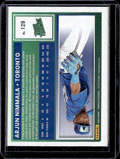 2025 Donruss #129 Arjun Nimmala Holo Purple #/99