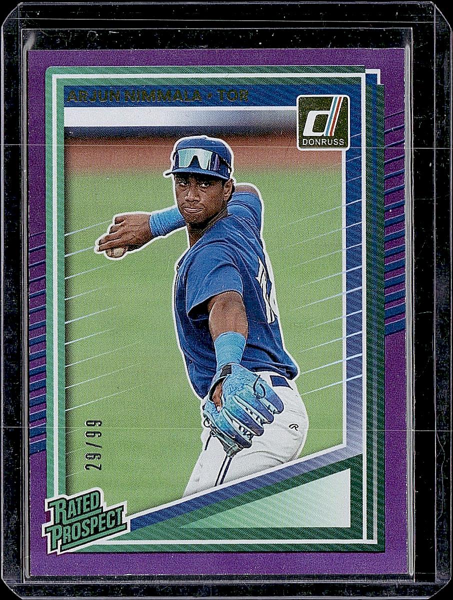 2025 Donruss #129 Arjun Nimmala Holo Purple #/99