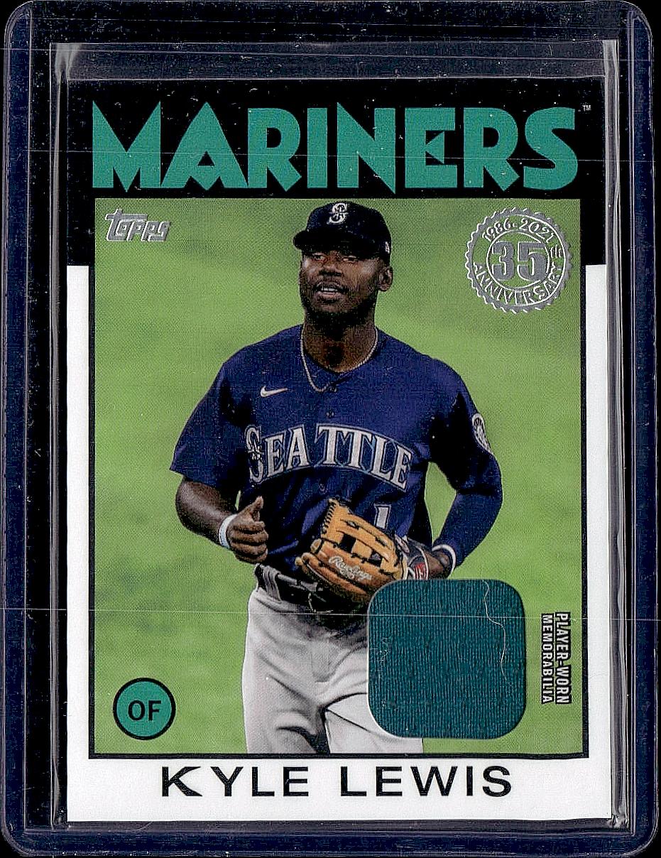 2021 Topps #86R-KL Kyle Lewis 1986 Topps Baseball 35th Anniversary Relics