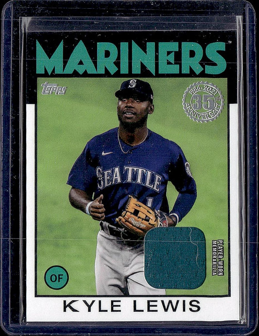 2021 Topps #86R-KL Kyle Lewis 1986 Topps Baseball 35th Anniversary Relics