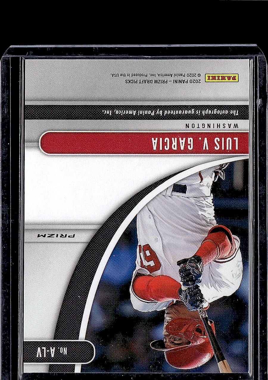 2020 Panini Prizm Draft Picks #A-LV Luis V. Garcia Autographs