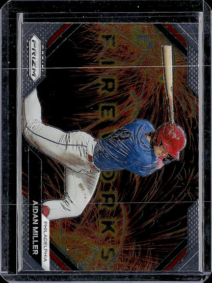 2024 Panini Prizm #1 Aidan Miller Fireworks