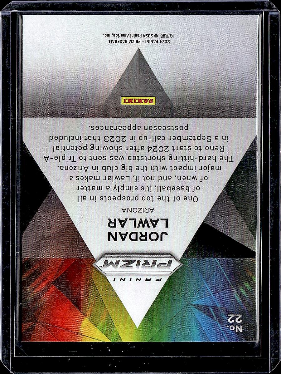 2024 Panini Prizm #22 Jordan Lawlar Prizmatic